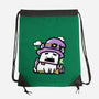 Witch Dog Doodle-None-Drawstring-Bag-bloomgrace28