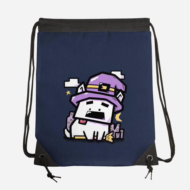Witch Dog Doodle-None-Drawstring-Bag-bloomgrace28