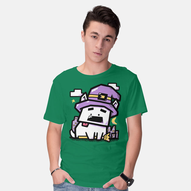 Witch Dog Doodle-Mens-Basic-Tee-bloomgrace28