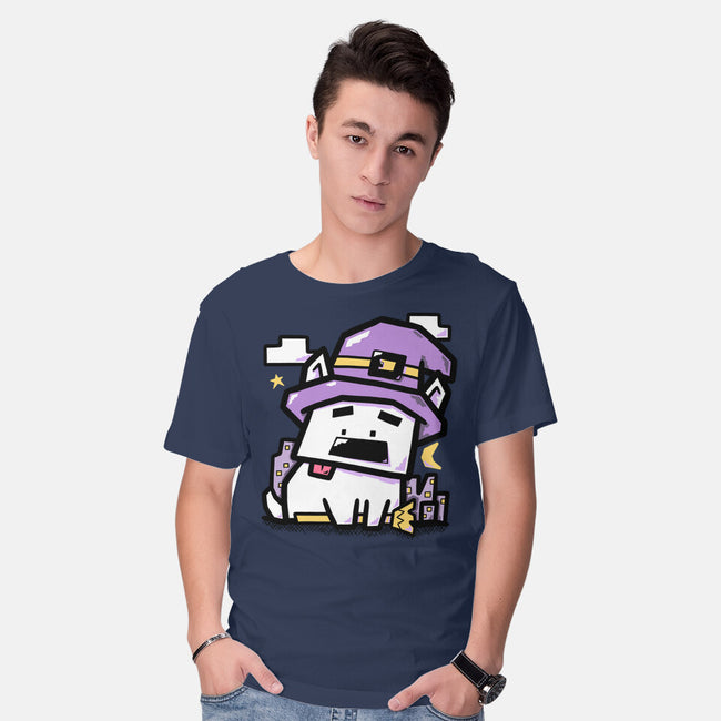 Witch Dog Doodle-Mens-Basic-Tee-bloomgrace28