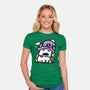 Witch Dog Doodle-Womens-Fitted-Tee-bloomgrace28