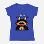 Vamp Doc Doodle-Womens-V-Neck-Tee-bloomgrace28