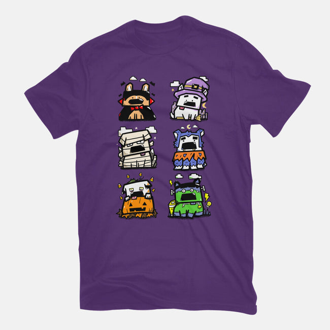 Halloween Dogs-Womens-Fitted-Tee-bloomgrace28