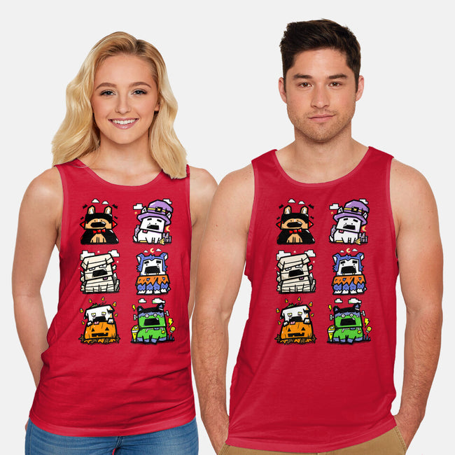 Halloween Dogs-Unisex-Basic-Tank-bloomgrace28