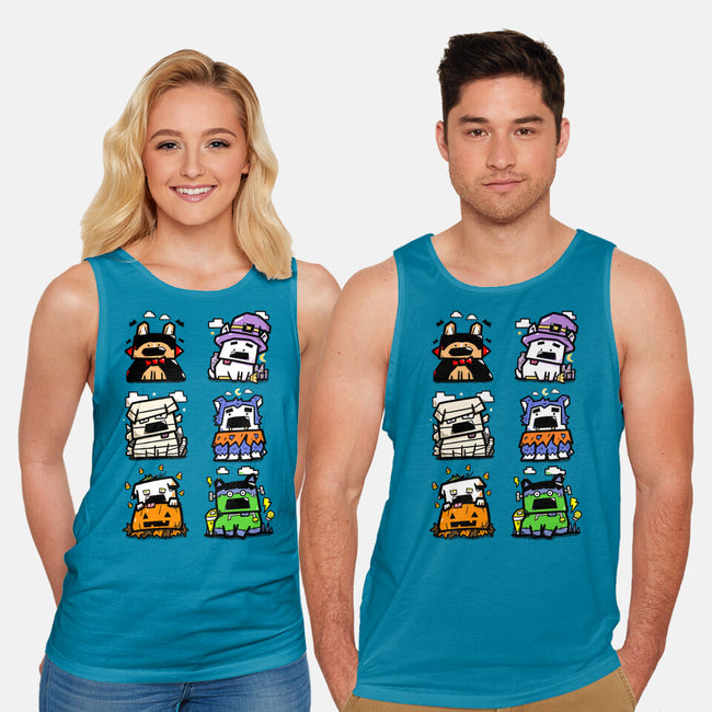 Halloween Dogs-Unisex-Basic-Tank-bloomgrace28