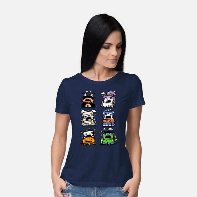Halloween Dogs-Womens-Basic-Tee-bloomgrace28