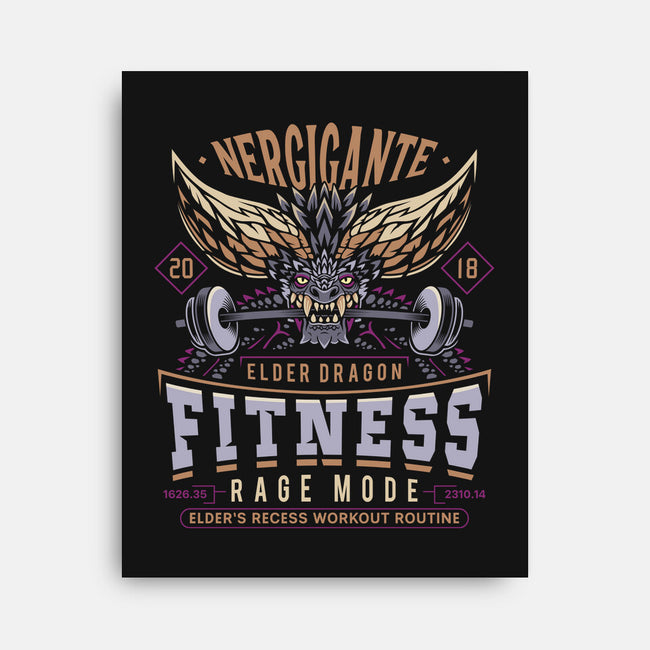 Nergigante Fitness-None-Stretched-Canvas-LAGELANTEE