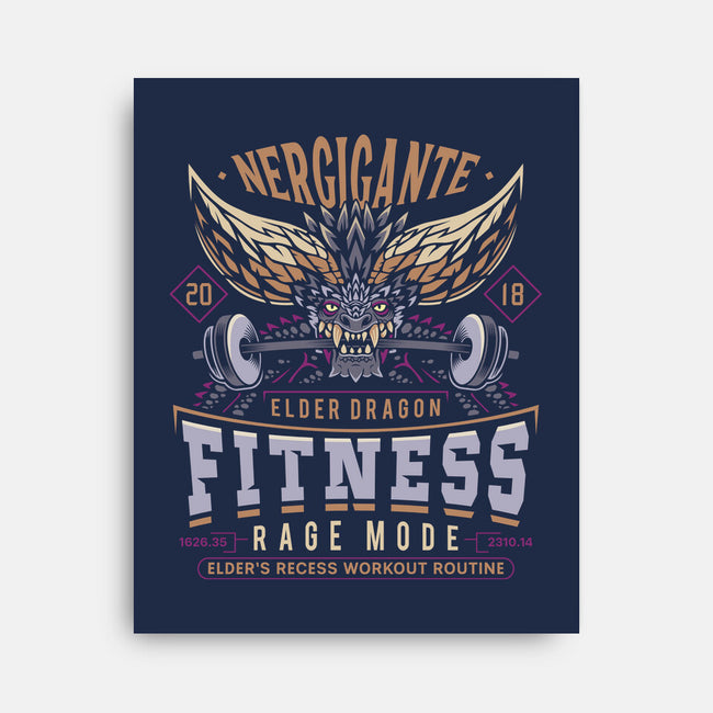 Nergigante Fitness-None-Stretched-Canvas-LAGELANTEE