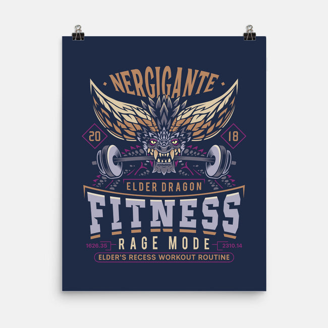 Nergigante Fitness-None-Matte-Poster-LAGELANTEE