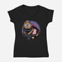 Ultimate Dungeon Survivor-Womens-V-Neck-Tee-glitchygorilla