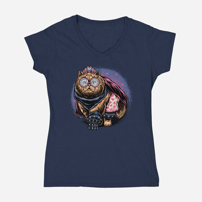 Ultimate Dungeon Survivor-Womens-V-Neck-Tee-glitchygorilla