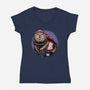 Ultimate Dungeon Survivor-Womens-V-Neck-Tee-glitchygorilla