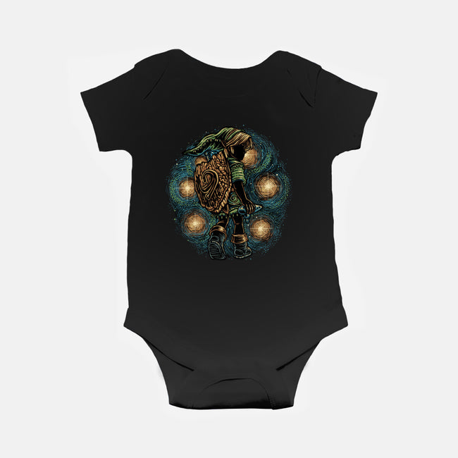 Melody Of The Night Sky-Baby-Basic-Onesie-glitchygorilla