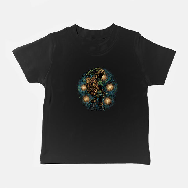 Melody Of The Night Sky-Baby-Basic-Tee-glitchygorilla