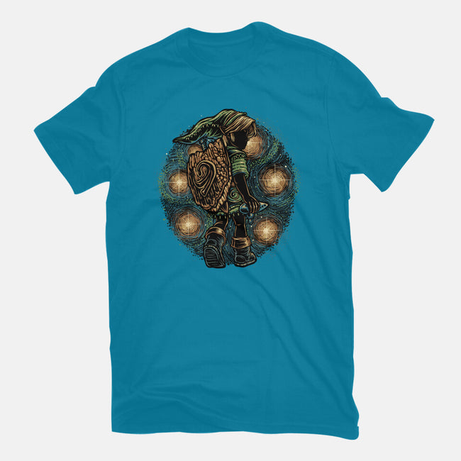 Melody Of The Night Sky-Unisex-Basic-Tee-glitchygorilla