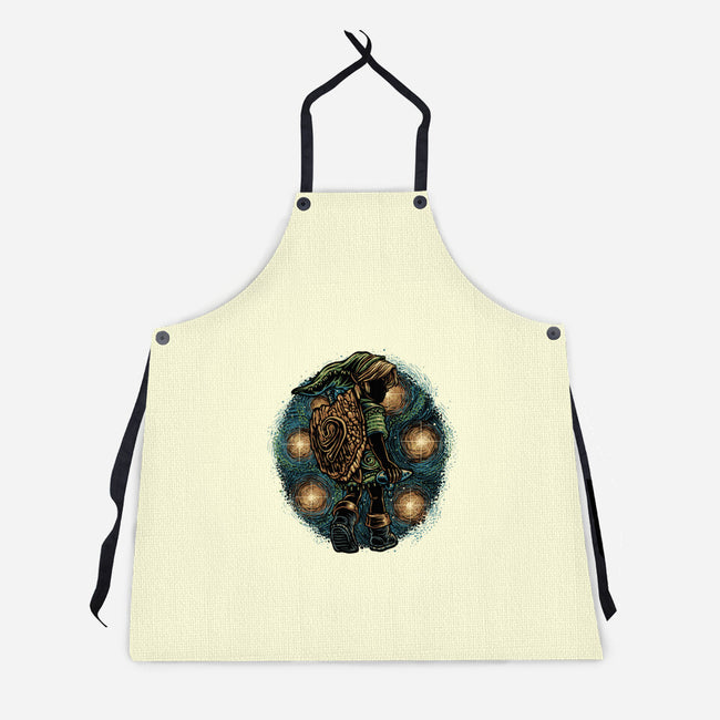 Melody Of The Night Sky-Unisex-Kitchen-Apron-glitchygorilla