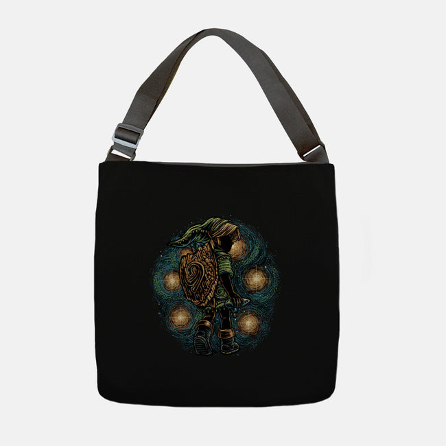 Melody Of The Night Sky-None-Adjustable Tote-Bag-glitchygorilla
