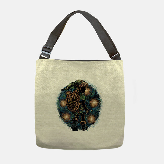 Melody Of The Night Sky-None-Adjustable Tote-Bag-glitchygorilla
