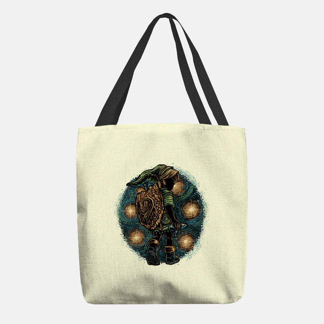 Melody Of The Night Sky-None-Basic Tote-Bag-glitchygorilla