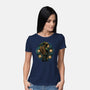 Melody Of The Night Sky-Womens-Basic-Tee-glitchygorilla