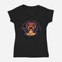 Join The Float-Womens-V-Neck-Tee-glitchygorilla