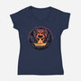 Join The Float-Womens-V-Neck-Tee-glitchygorilla