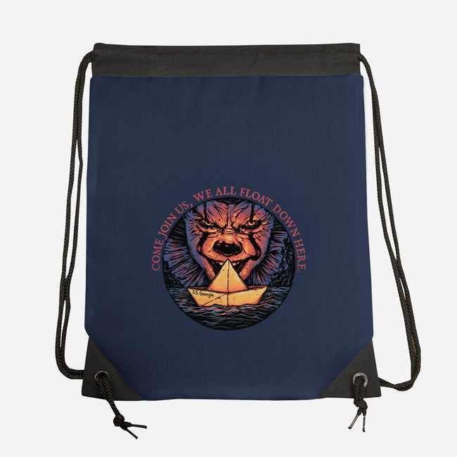 Join The Float-None-Drawstring-Bag-glitchygorilla