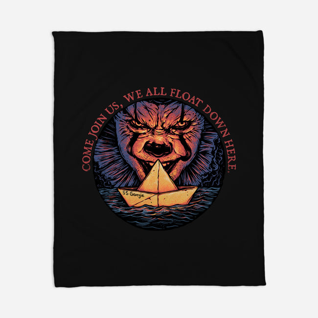 Join The Float-None-Fleece-Blanket-glitchygorilla