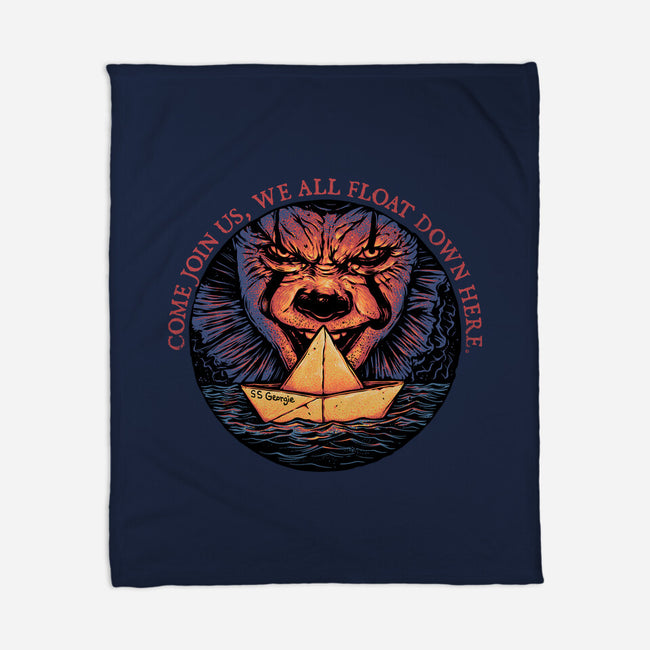 Join The Float-None-Fleece-Blanket-glitchygorilla