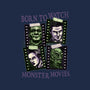 Born To Watch Monster Movies-Mens-Basic-Tee-glitchygorilla