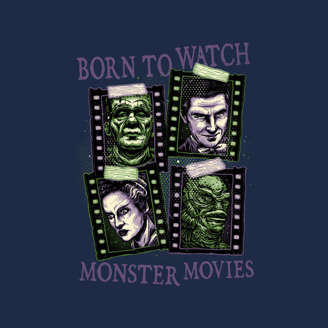 Born To Watch Monster Movies-None-Adjustable Tote-Bag-glitchygorilla