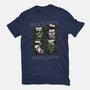 Born To Watch Monster Movies-Womens-Fitted-Tee-glitchygorilla