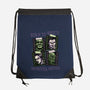 Born To Watch Monster Movies-None-Drawstring-Bag-glitchygorilla