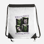 Born To Watch Monster Movies-None-Drawstring-Bag-glitchygorilla