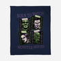 Born To Watch Monster Movies-None-Fleece-Blanket-glitchygorilla