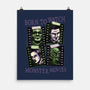 Born To Watch Monster Movies-None-Matte-Poster-glitchygorilla