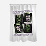 Born To Watch Monster Movies-None-Polyester-Shower Curtain-glitchygorilla