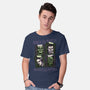 Born To Watch Monster Movies-Mens-Basic-Tee-glitchygorilla