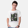 Born To Watch Monster Movies-Mens-Basic-Tee-glitchygorilla