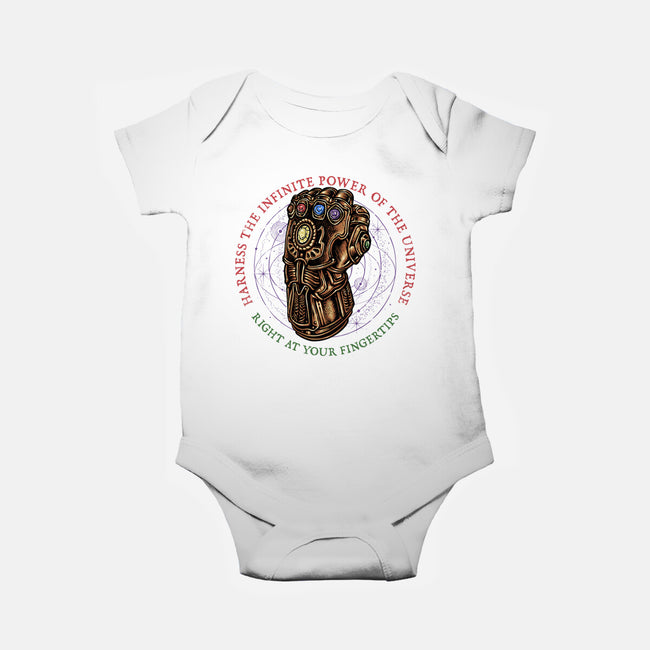 The Infinite Power Of The Universe-Baby-Basic-Onesie-glitchygorilla
