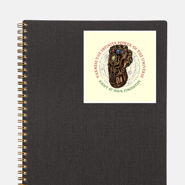 The Infinite Power Of The Universe-None-Glossy-Sticker-glitchygorilla