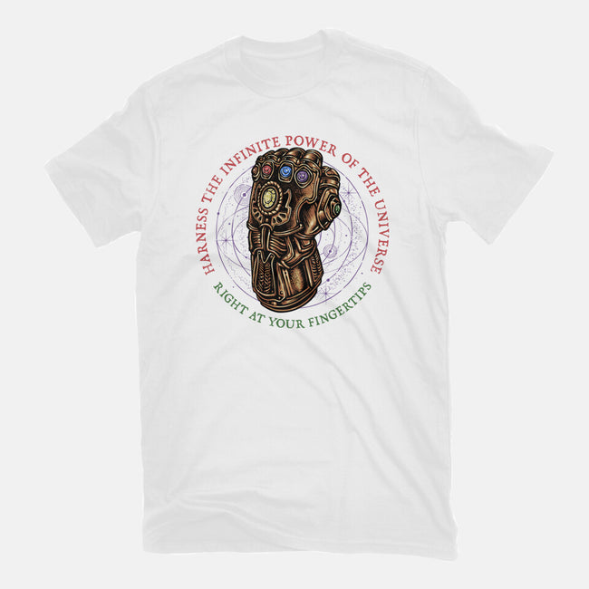 The Infinite Power Of The Universe-Womens-Fitted-Tee-glitchygorilla