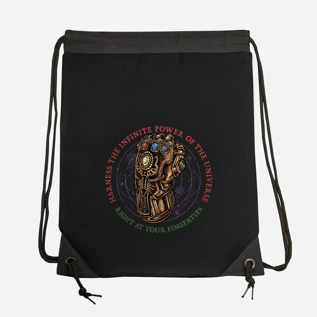 The Infinite Power Of The Universe-None-Drawstring-Bag-glitchygorilla
