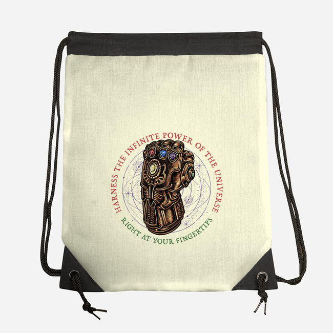 The Infinite Power Of The Universe-None-Drawstring-Bag-glitchygorilla