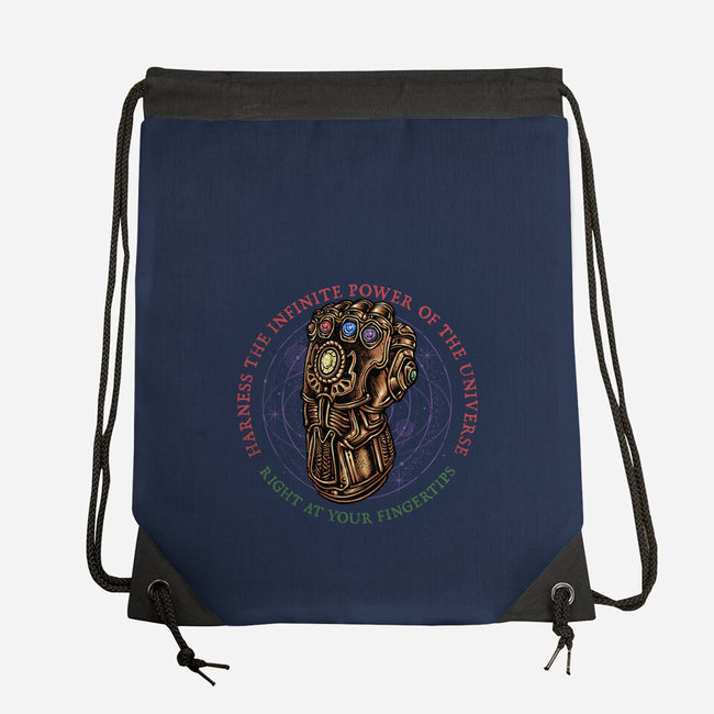 The Infinite Power Of The Universe-None-Drawstring-Bag-glitchygorilla