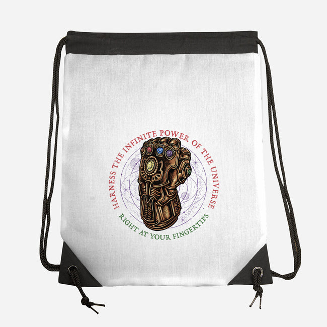 The Infinite Power Of The Universe-None-Drawstring-Bag-glitchygorilla