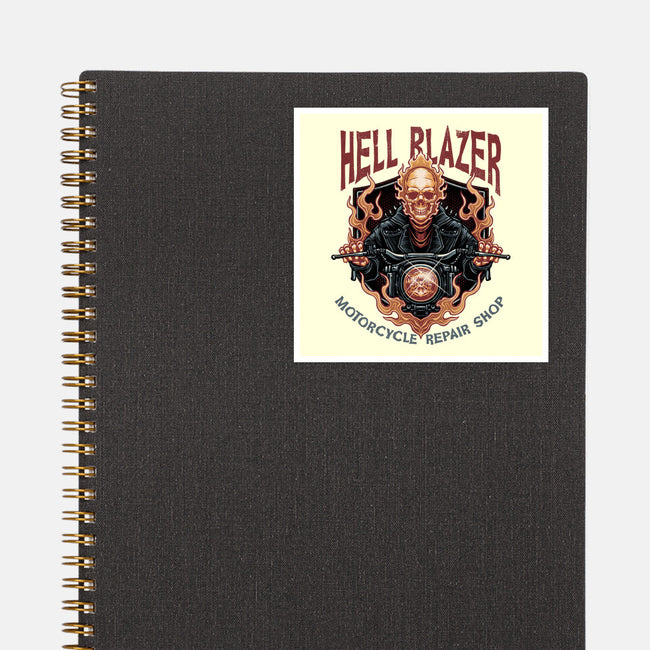 Hellblazer Motorcycle Repair Shop-None-Glossy-Sticker-glitchygorilla