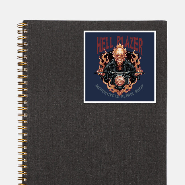 Hellblazer Motorcycle Repair Shop-None-Glossy-Sticker-glitchygorilla