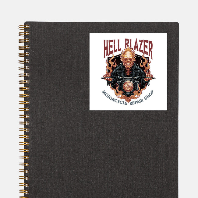 Hellblazer Motorcycle Repair Shop-None-Glossy-Sticker-glitchygorilla