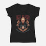 Hellblazer Motorcycle Repair Shop-Womens-V-Neck-Tee-glitchygorilla